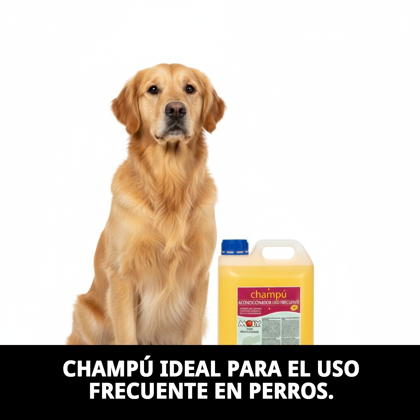 Champú Uso Frecuente 5 L Moly | Limpieza Suave y Diaria para Todo Tipo de Pelos