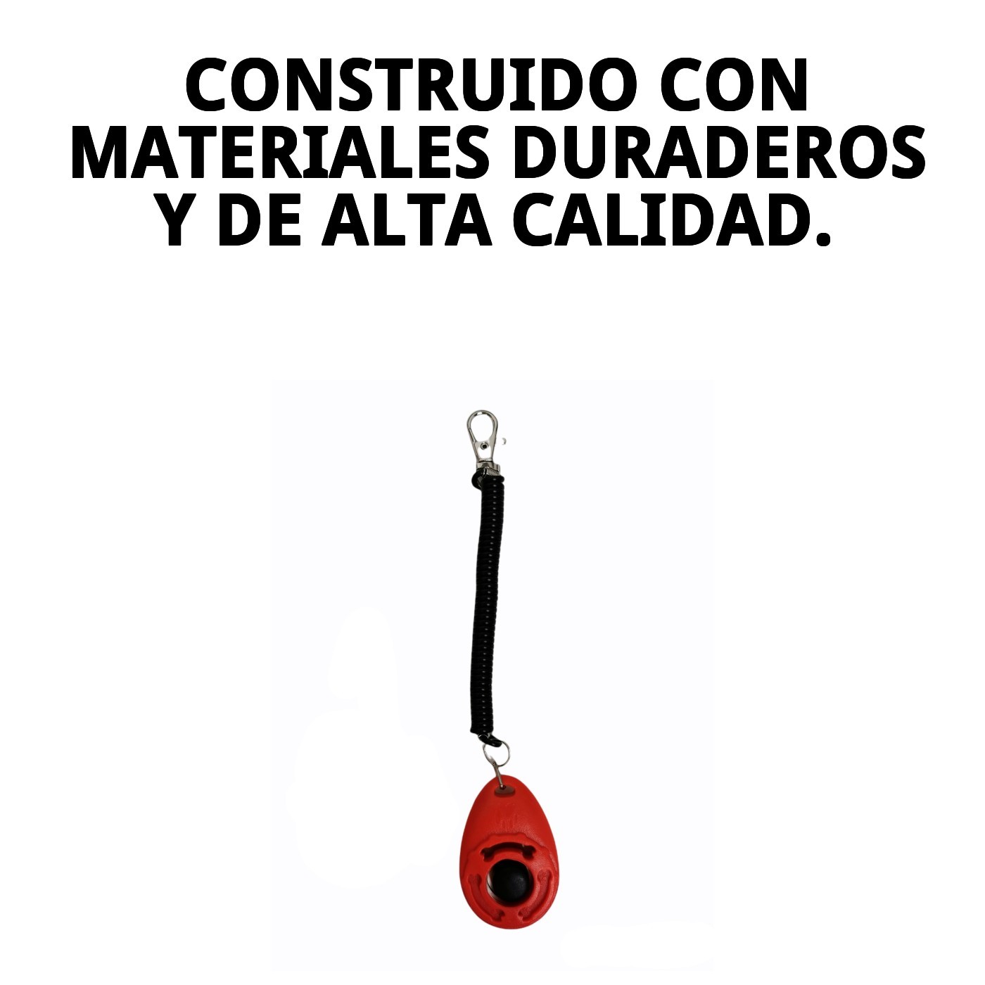 Clicker Training con Mosquetón Moly | Herramienta de Adiestramiento Precisa y Fácil de Usar