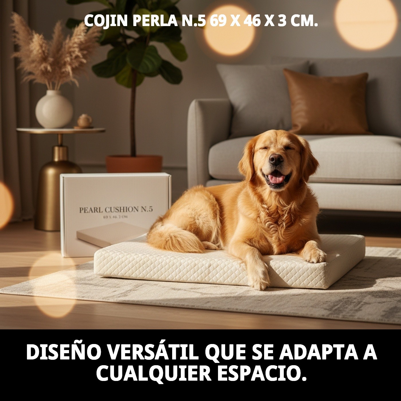 COJIN PERLA N.5 69 X 46 X 3 CM.