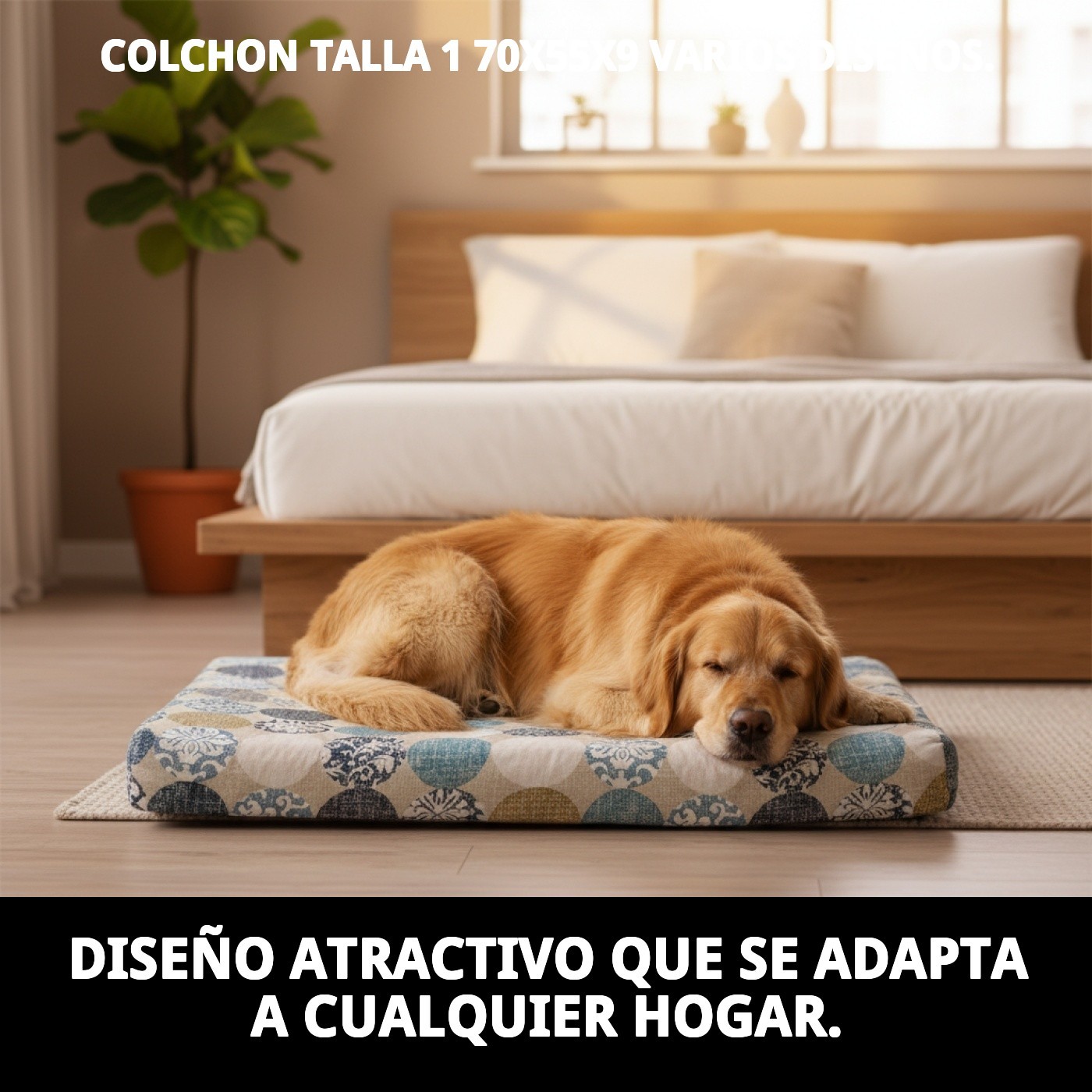 COLCHON TALLA 1 70X55X9 VARIOS DISEÑOS.