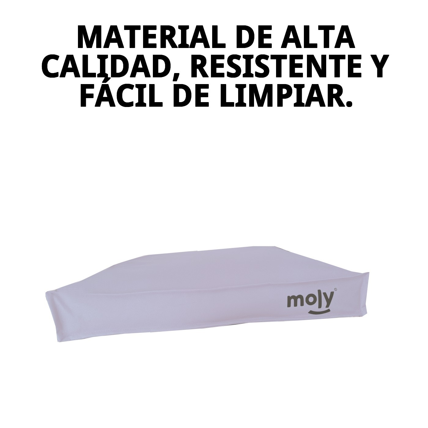 Colchón Waterproof Gris T-2 90×60×10 Moly | Cama Impermeable y Cómoda para Perros Medianos