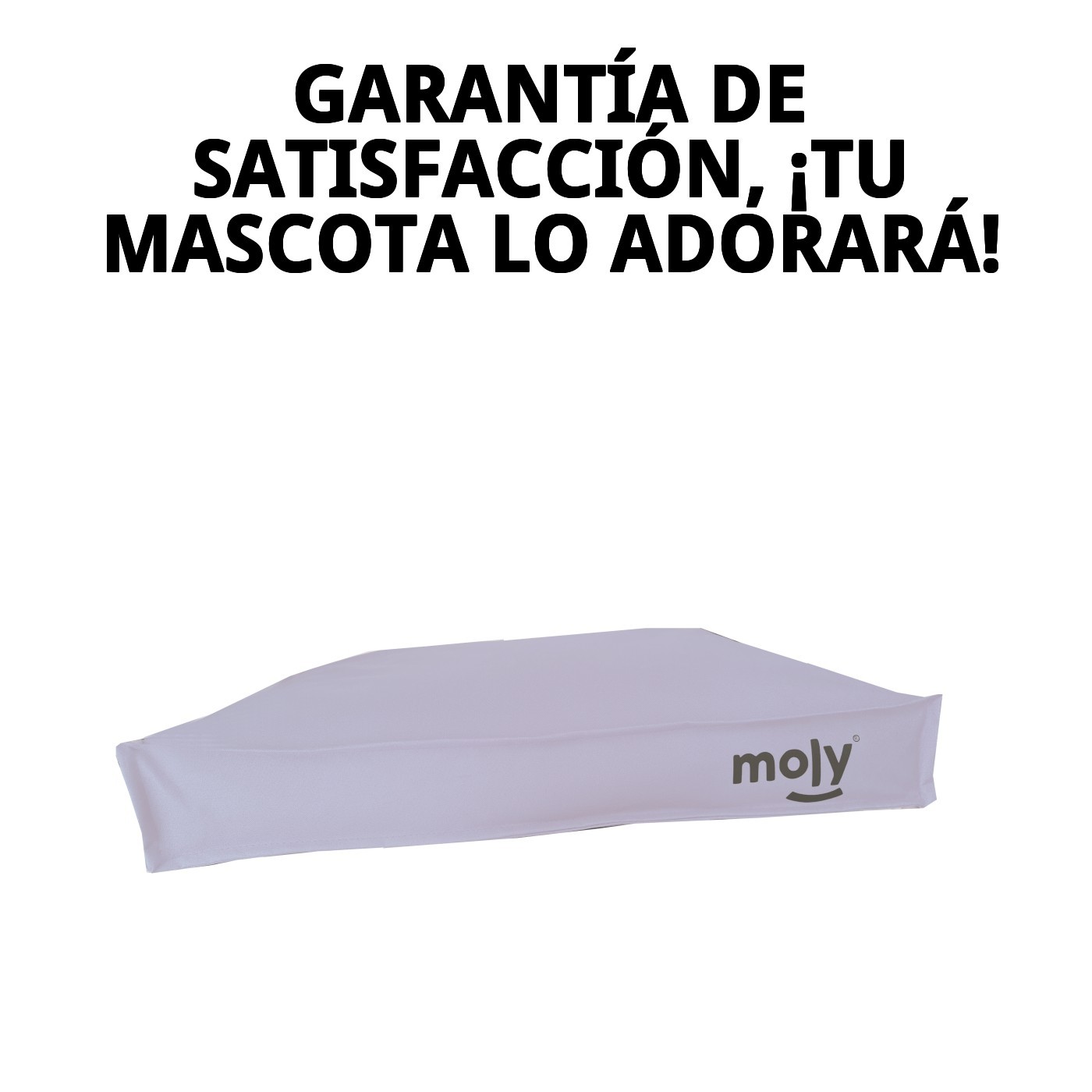 Colchón Waterproof Gris T-2 90×60×10 Moly | Cama Impermeable y Cómoda para Perros Medianos