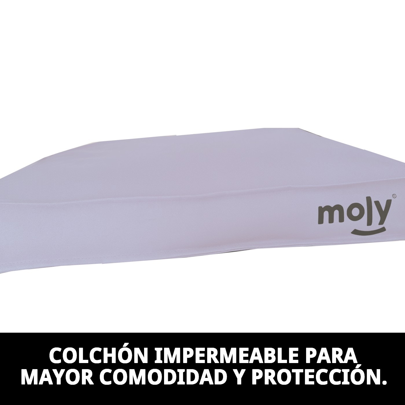 Colchón Waterproof Moly Gris T-3 105×95×10 | Cama Impermeable y Cómoda para Perros Grandes
