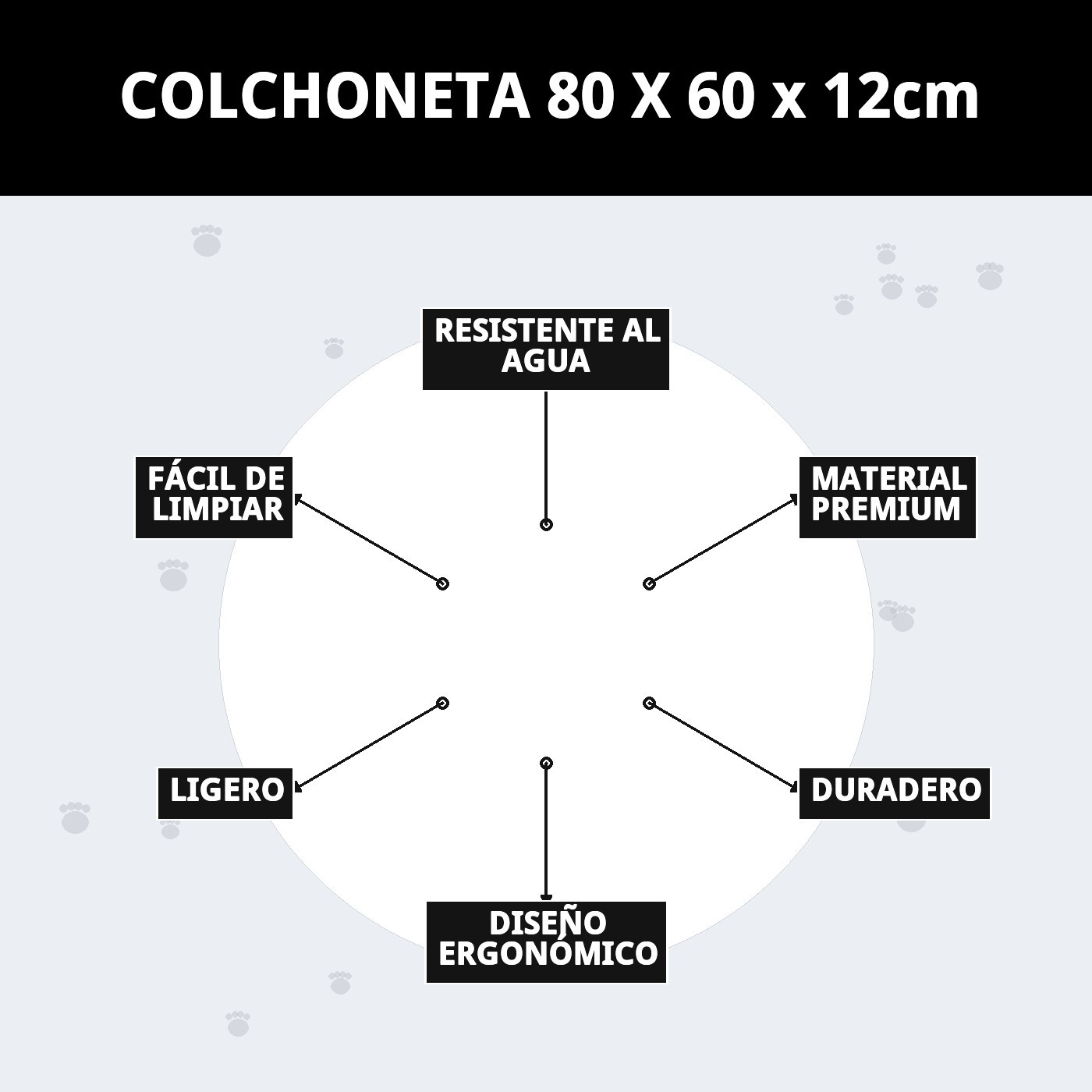 COLCHONETA 80 X 60 x 12cm
