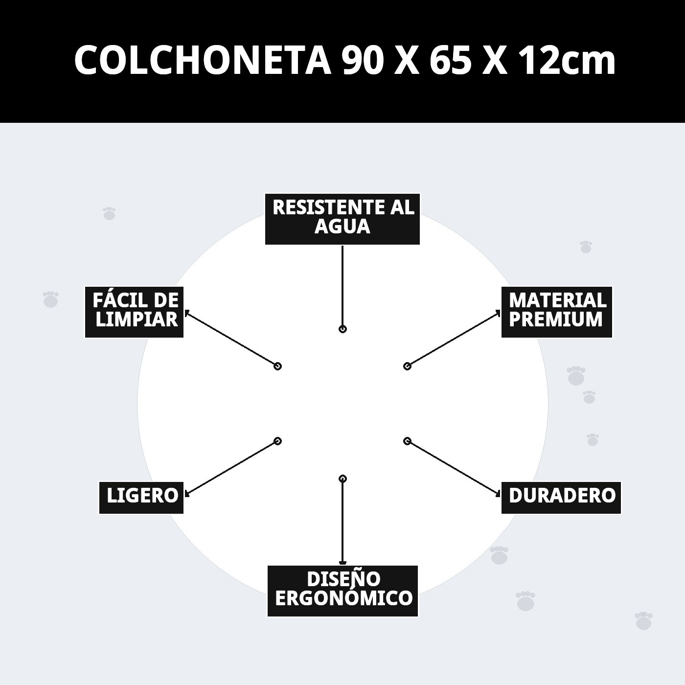 COLCHONETA 90 X 65 X 12cm