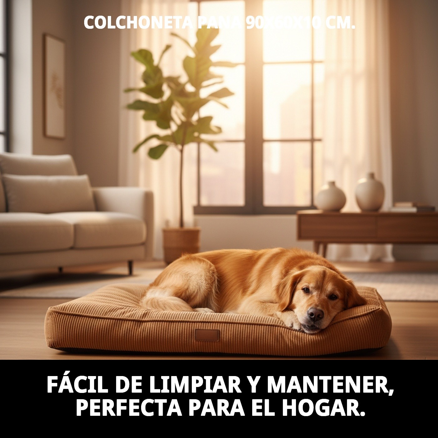 COLCHONETA PANA 90X60X10 CM.