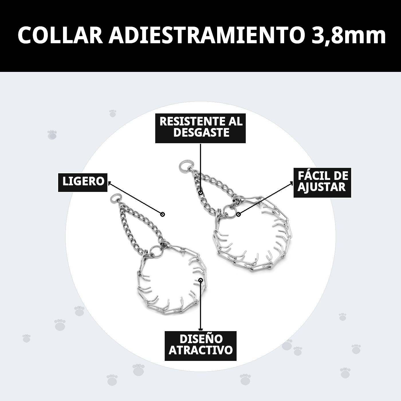 COLLAR ADIESTRAMIENTO  3,8mm