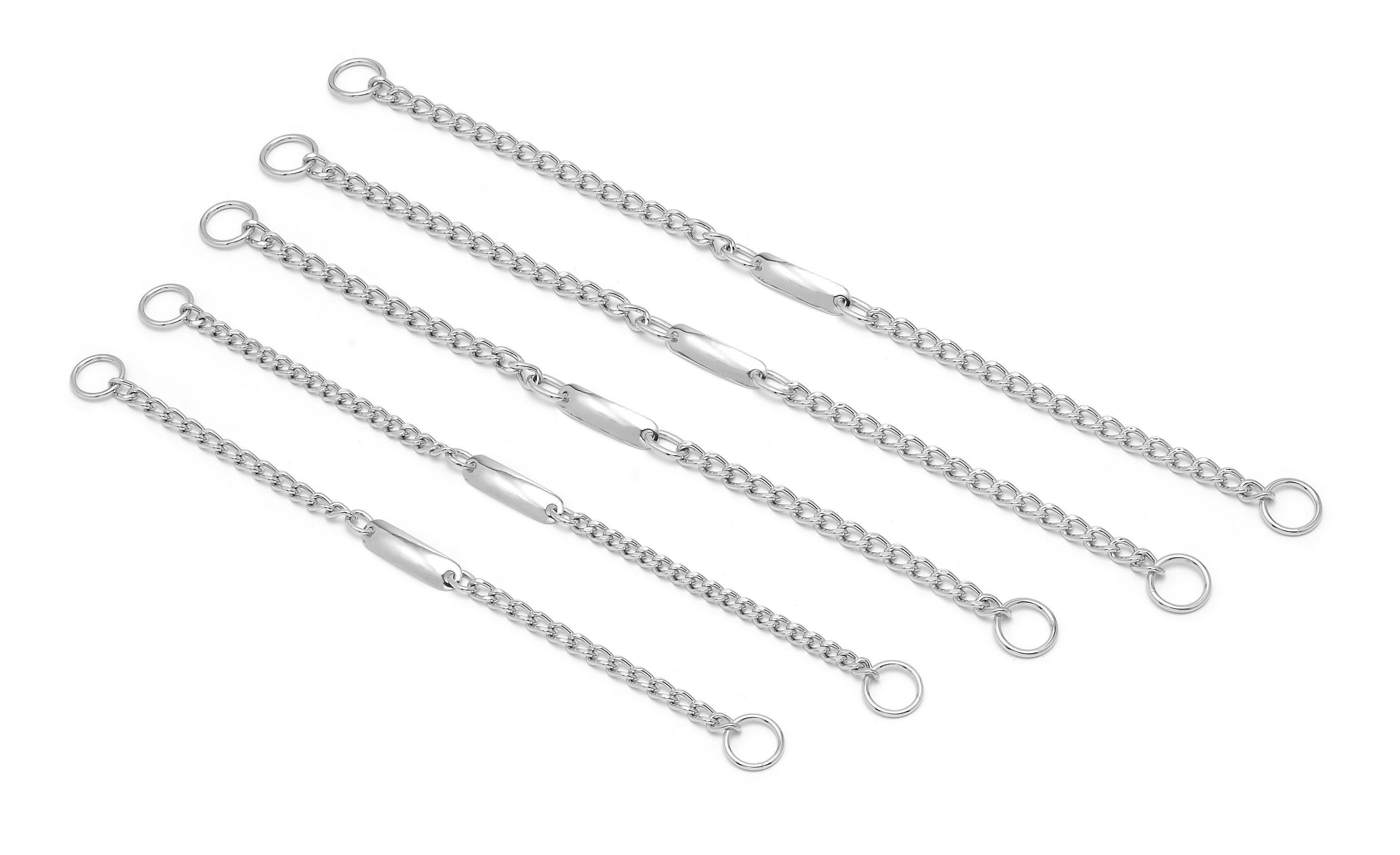 COLLAR CADENA C/PLACA 55cm X 3,5mm