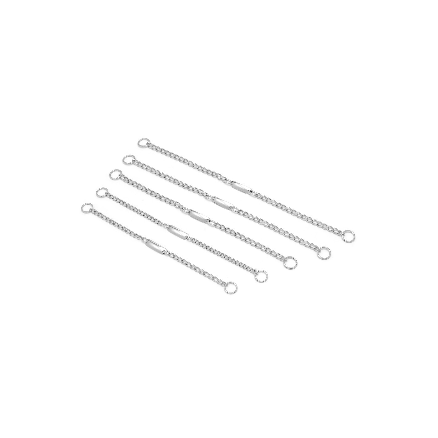 COLLAR CADENA C/PLACA 55cm X 3,5mm