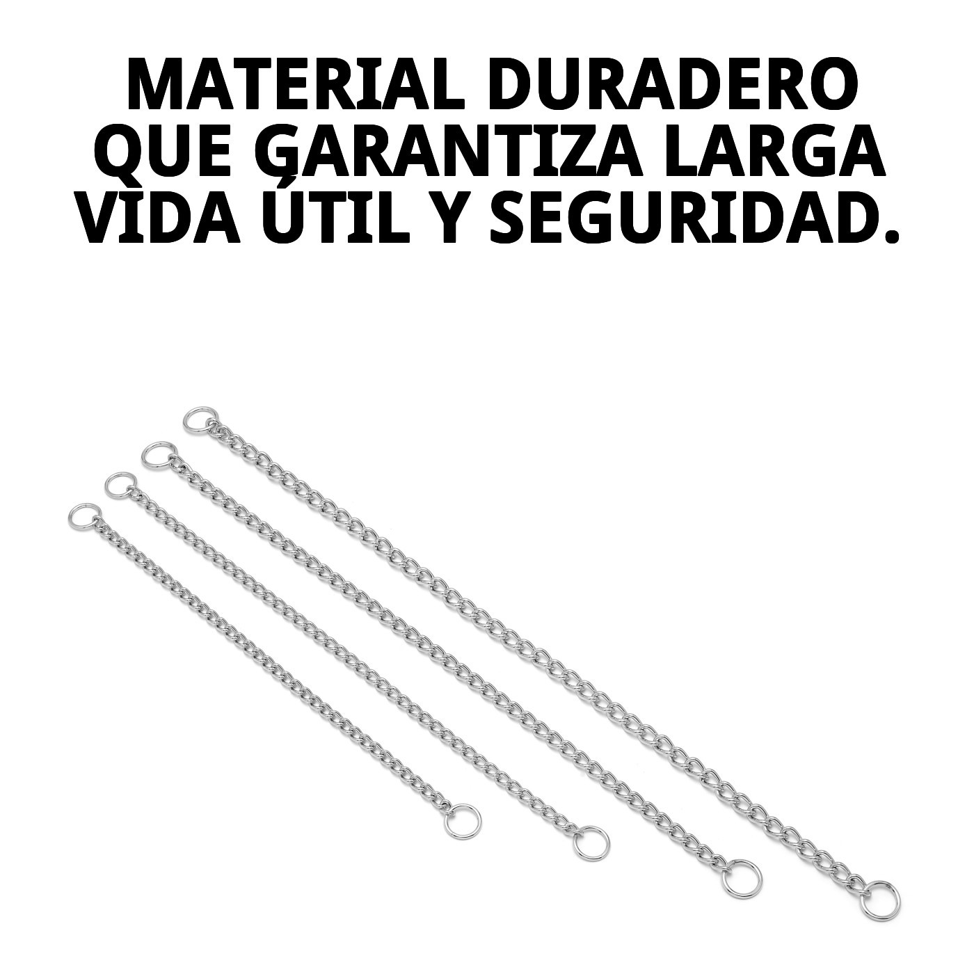 COLLAR CADENA CROMADA 55cm X 3,5mm