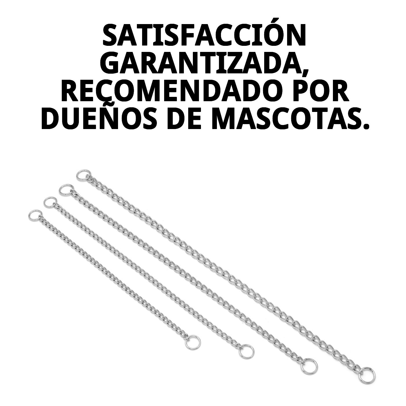 COLLAR CADENA CROMADA 55cm X 3,5mm