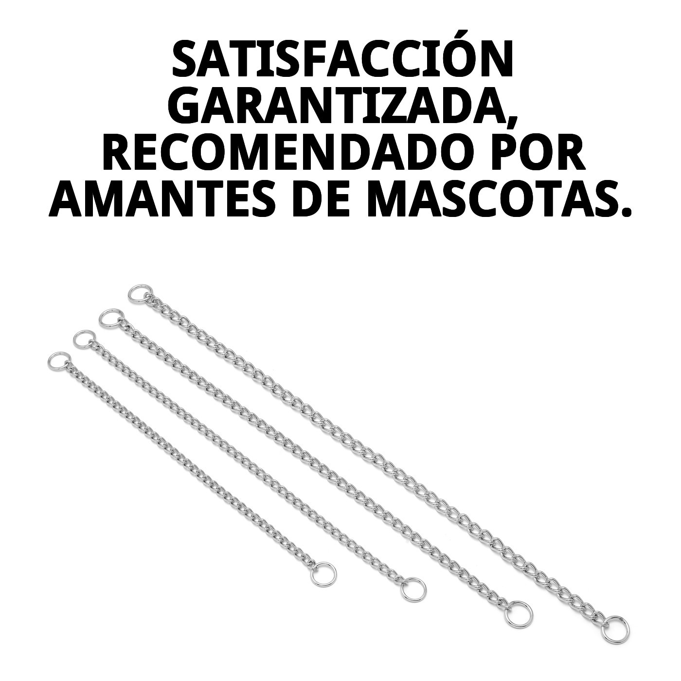 COLLAR CADENA CROMADA 65cm X 3,5mm