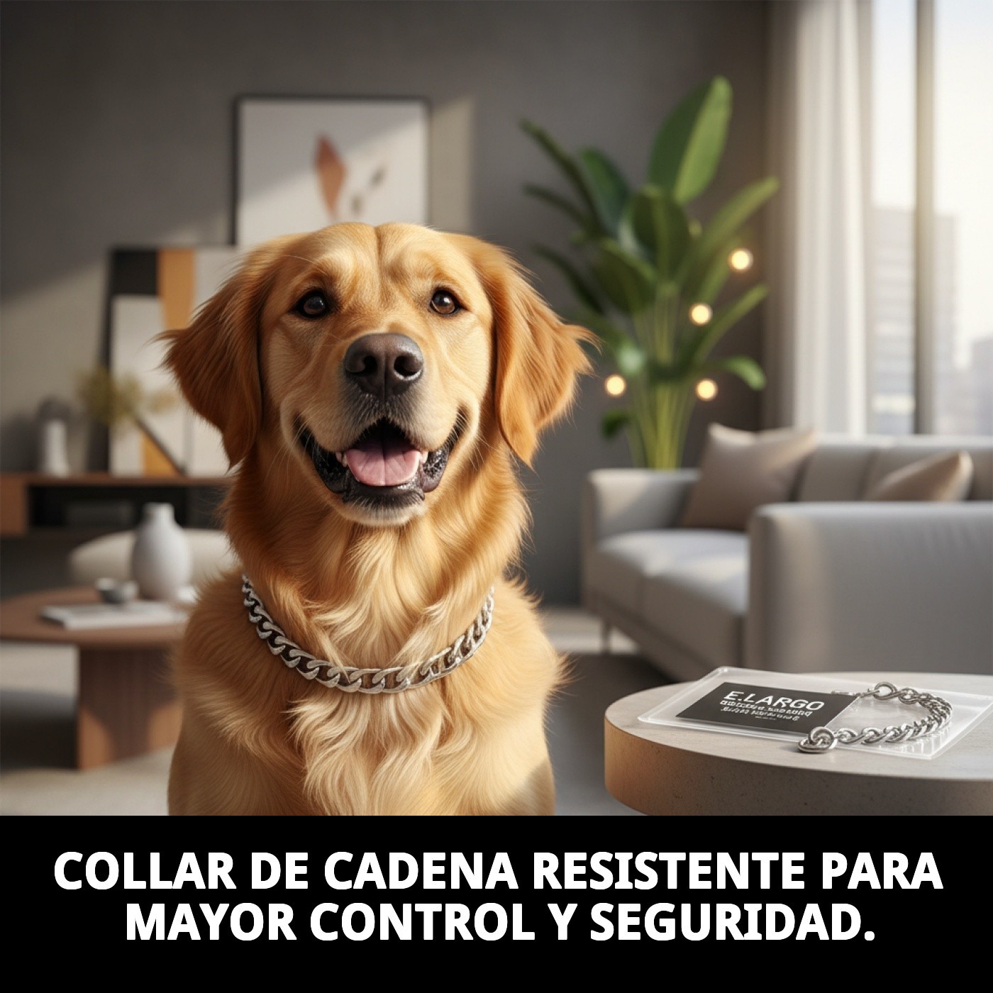 COLLAR CADENA E.LARGO 60CMX4MM