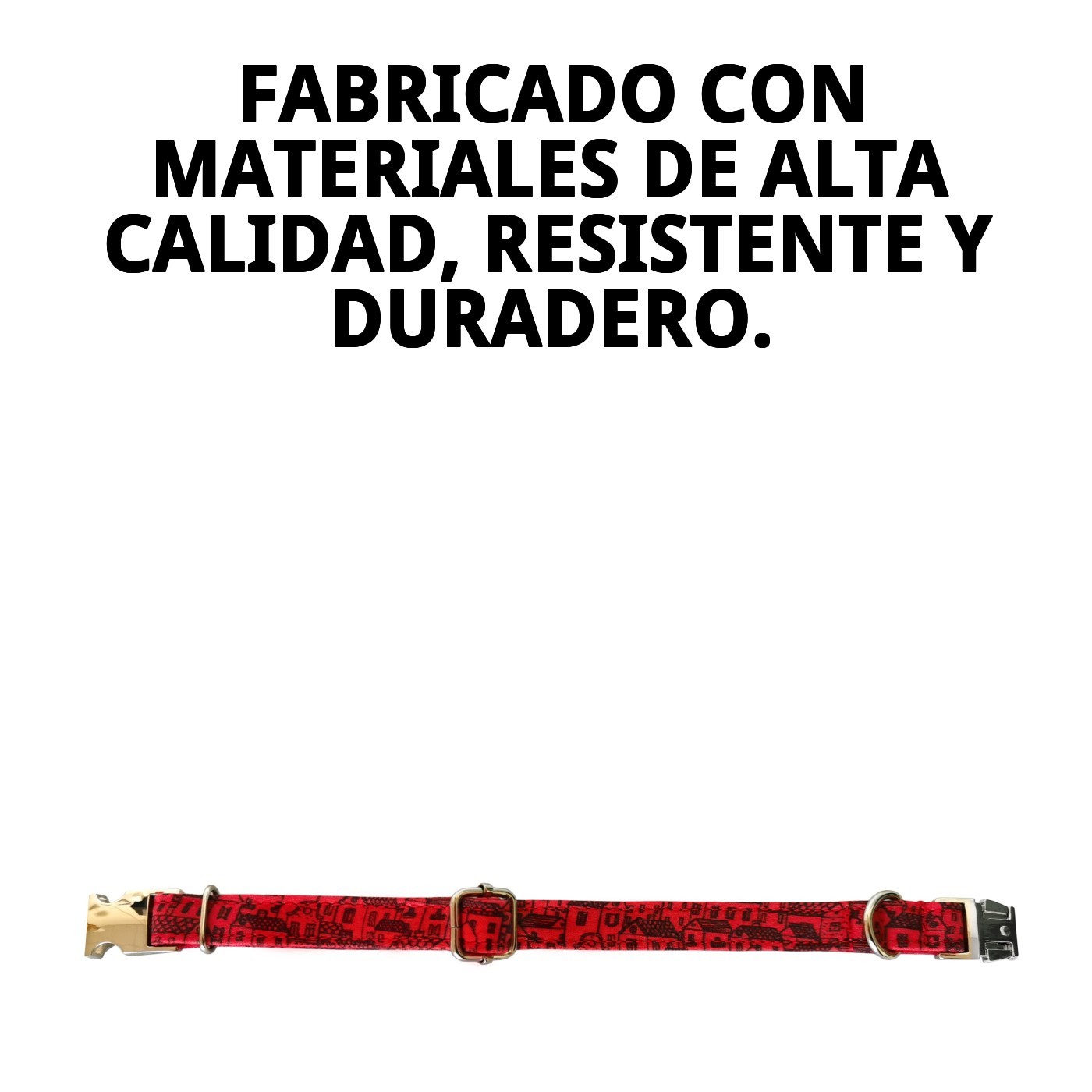 COLLAR CASITAS ROJAS T-6 45-55*2,5