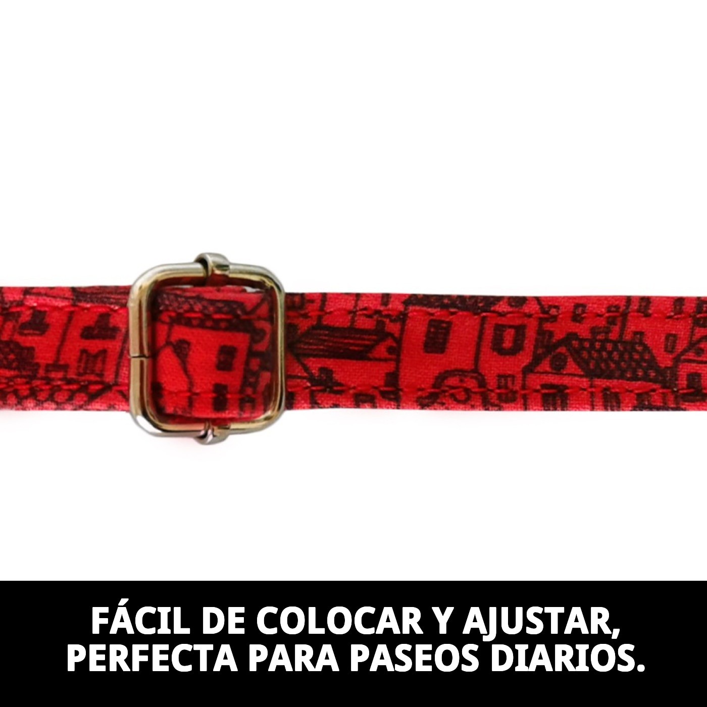 COLLAR CASITAS ROJAS T-6 45-55*2,5