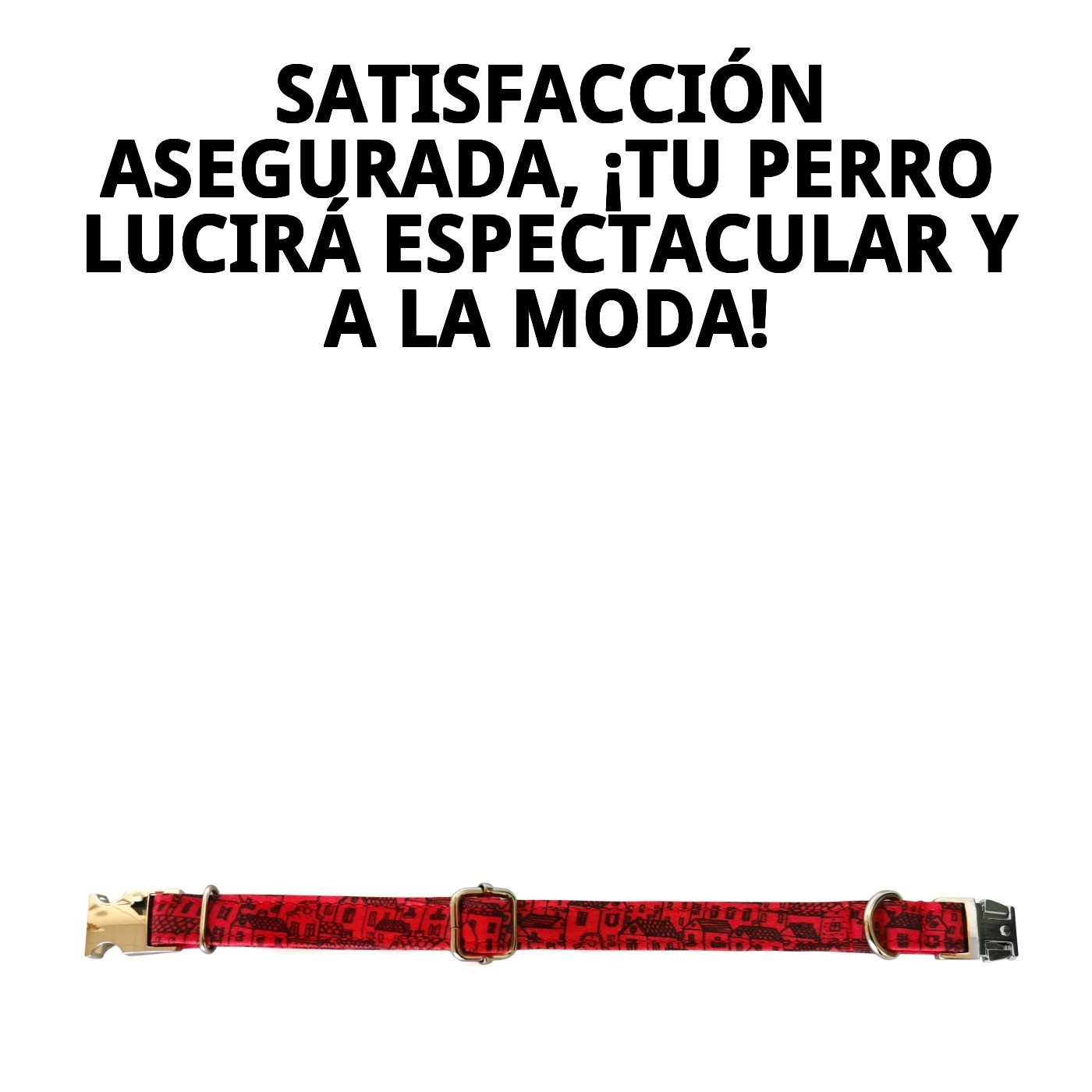 COLLAR CASITAS ROJAS T-6 45-55*2,5