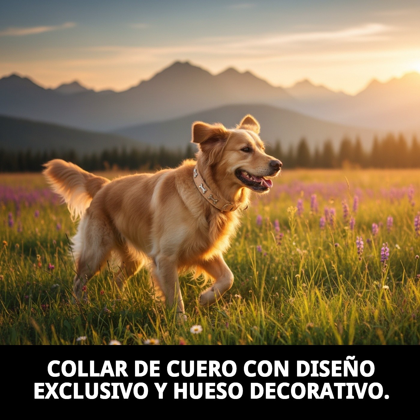 COLLAR CUERO C/HUESO 1.90X40CM