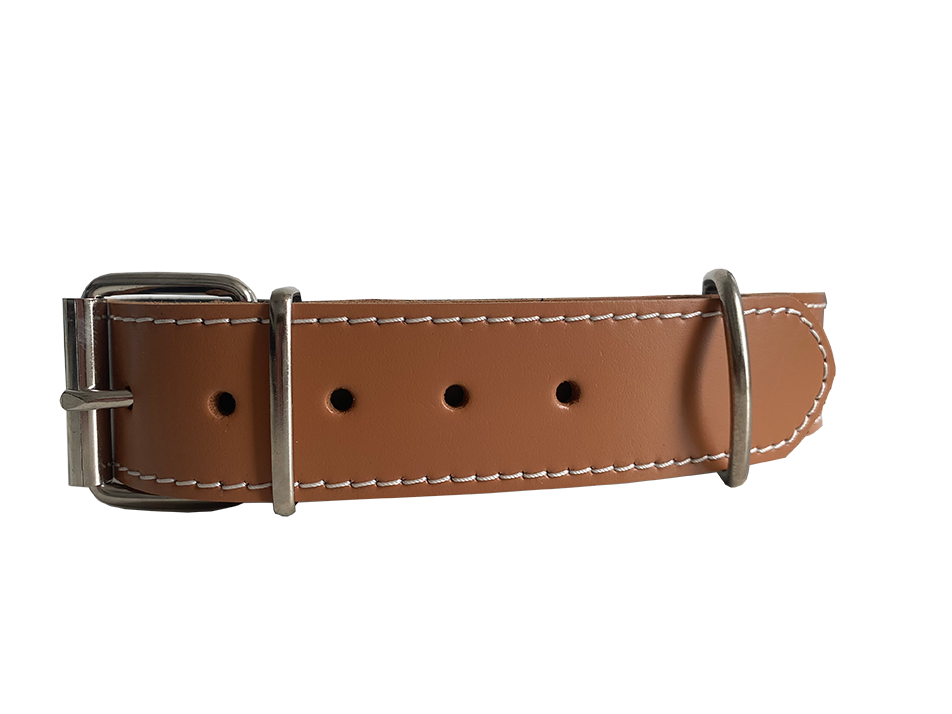 COLLAR CUERO DOBLE 60 X 3,5 cm