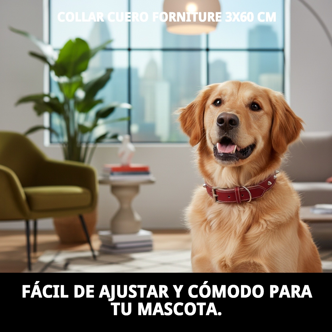 COLLAR CUERO FORNITURE 3X60 cm
