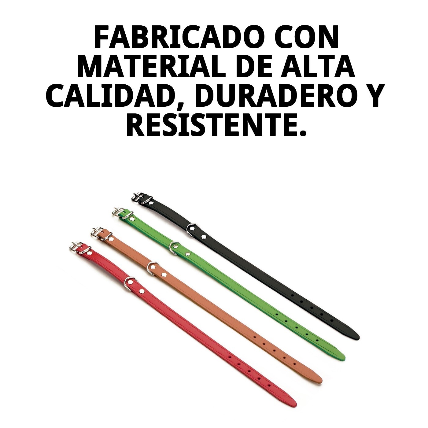 COLLAR CUERO LISO 30 X 1.3 CM