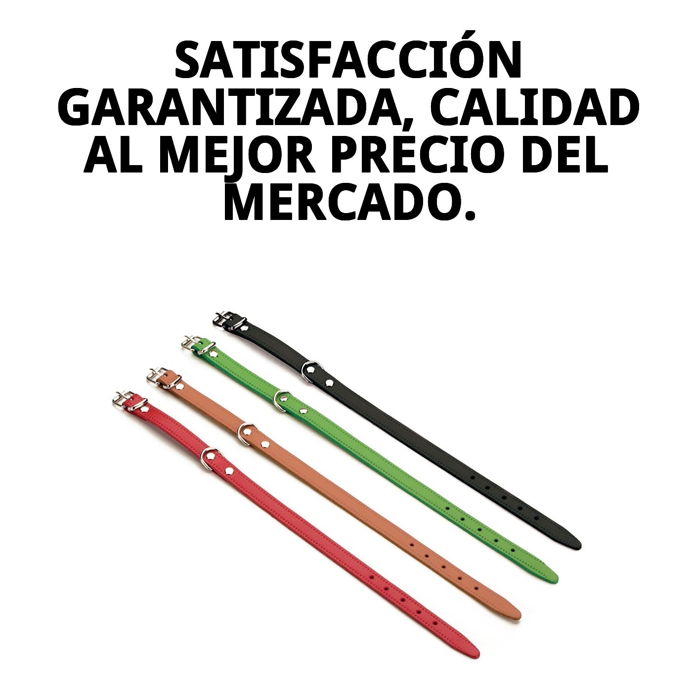 COLLAR CUERO LISO 30 X 1.3 CM