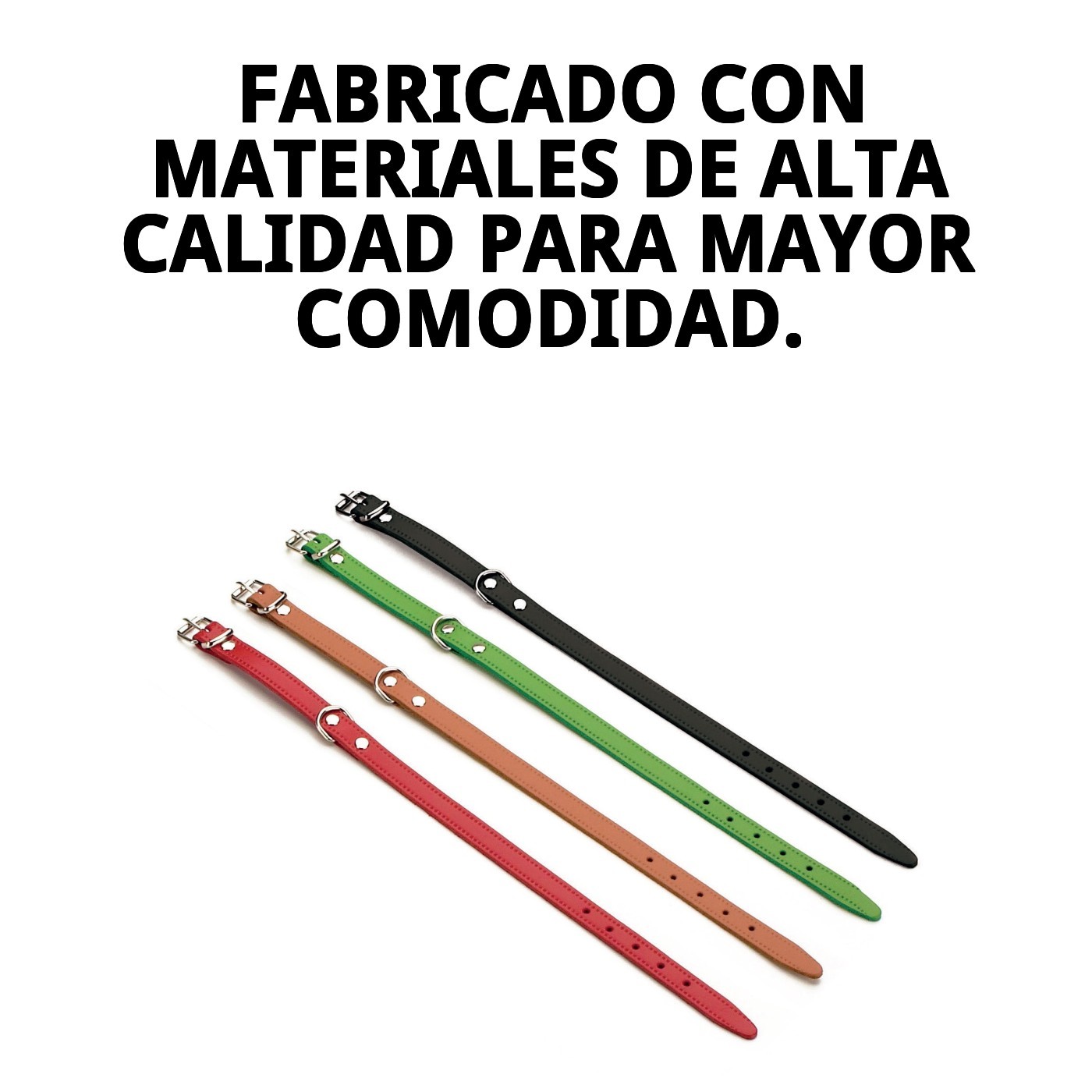 COLLAR CUERO LISO 35X1.3 cm