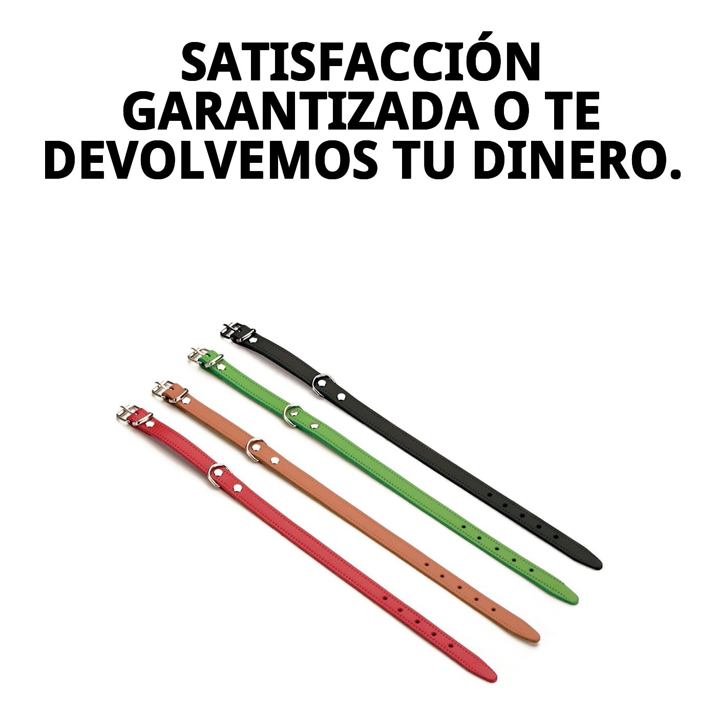 COLLAR CUERO LISO 35X1.3 cm