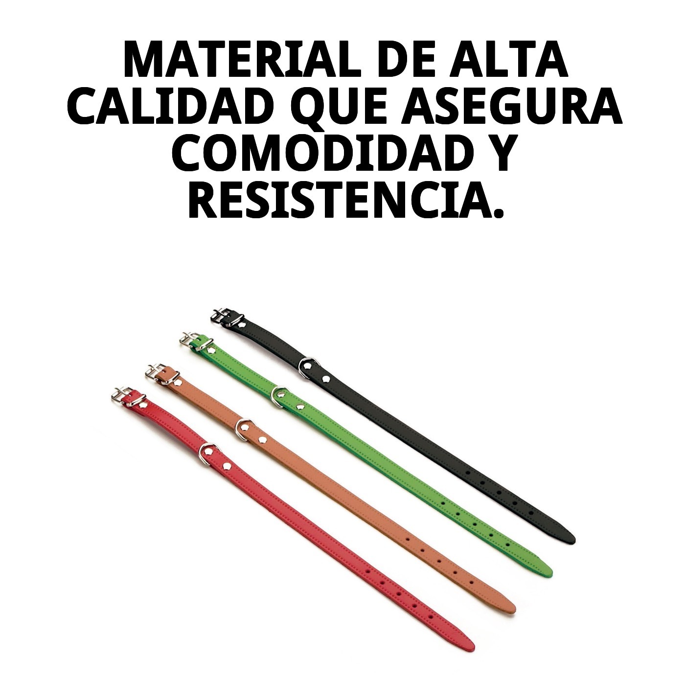 COLLAR CUERO LISO 55X2.5 cm