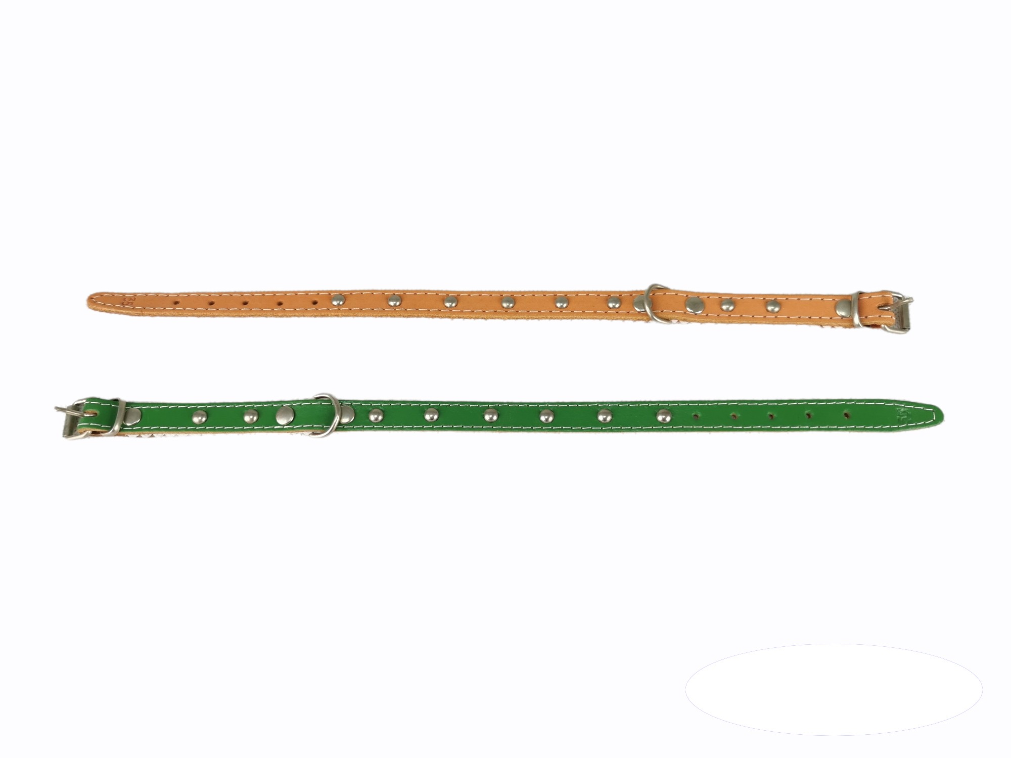 COLLAR CUERO LISO C/FORNITURA 35 CM