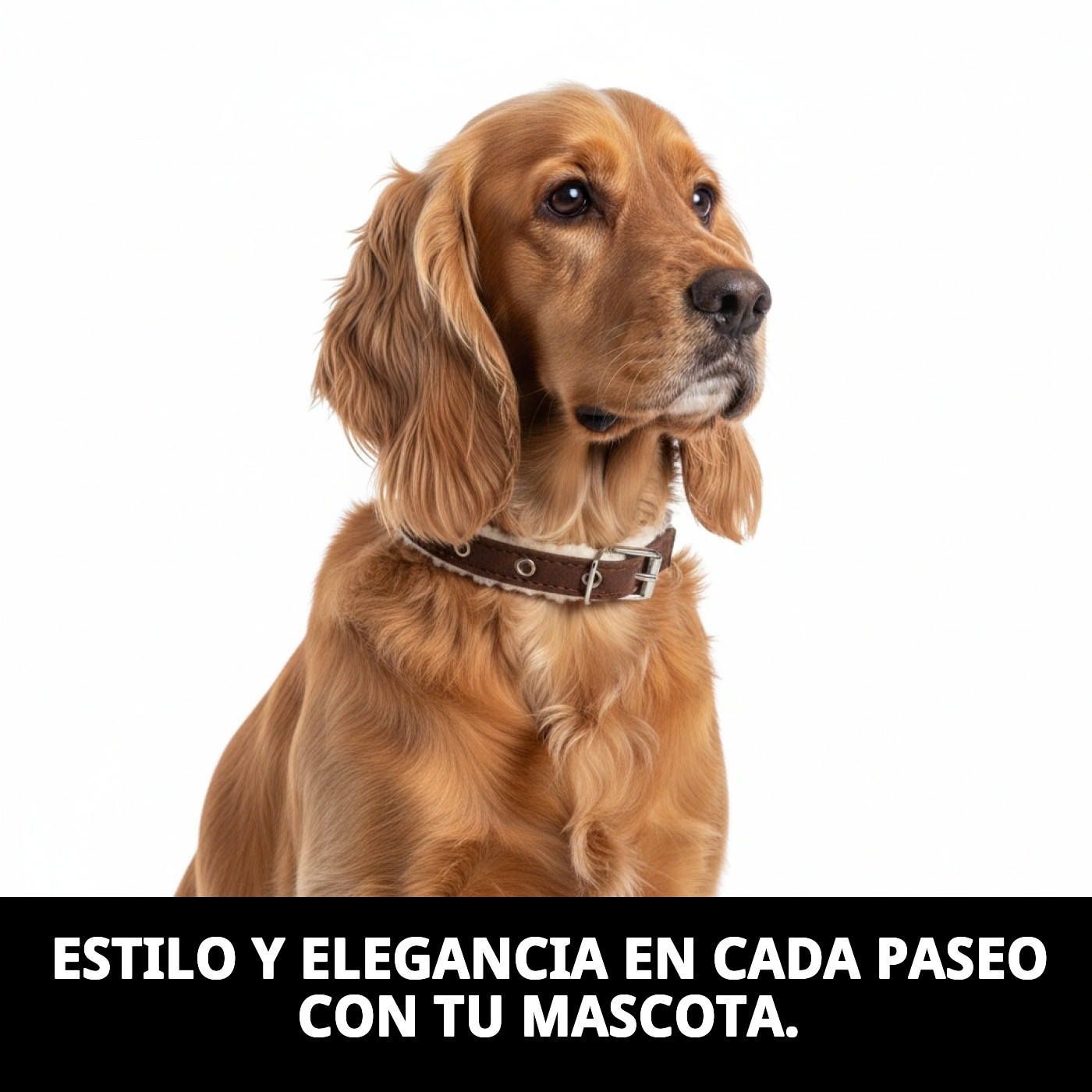 COLLAR LUXURY PIEL NUBE 1,5X35CMS