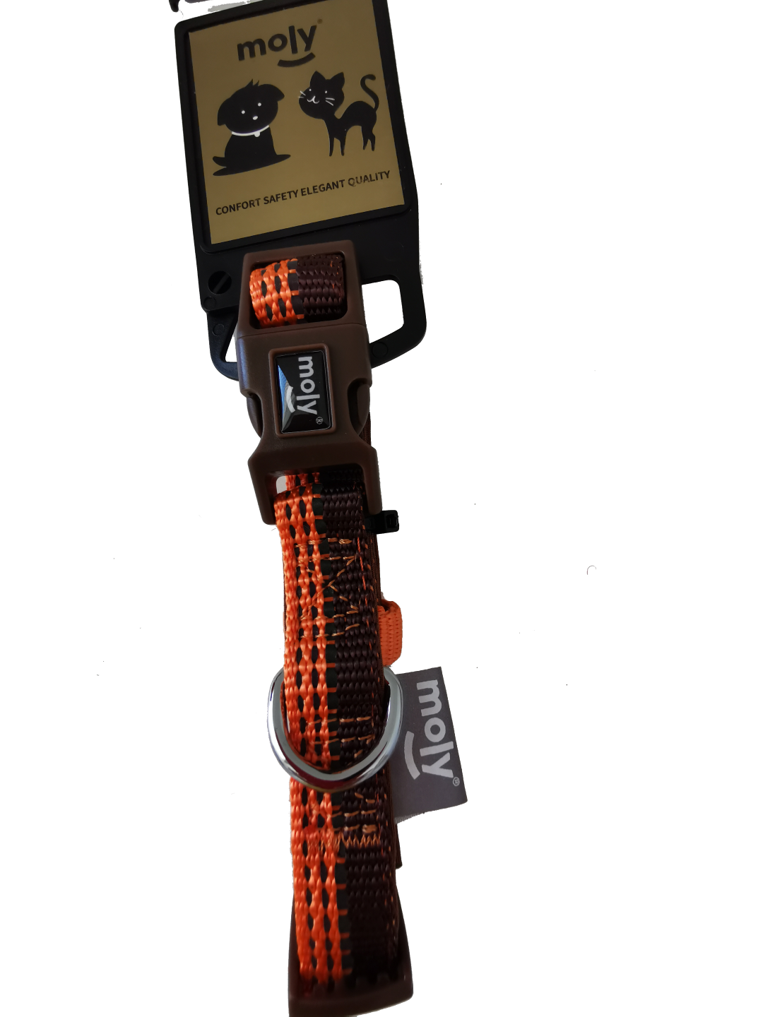 COLLAR MOLY NEOPRENO CON NYLON REFLECTIVO XS