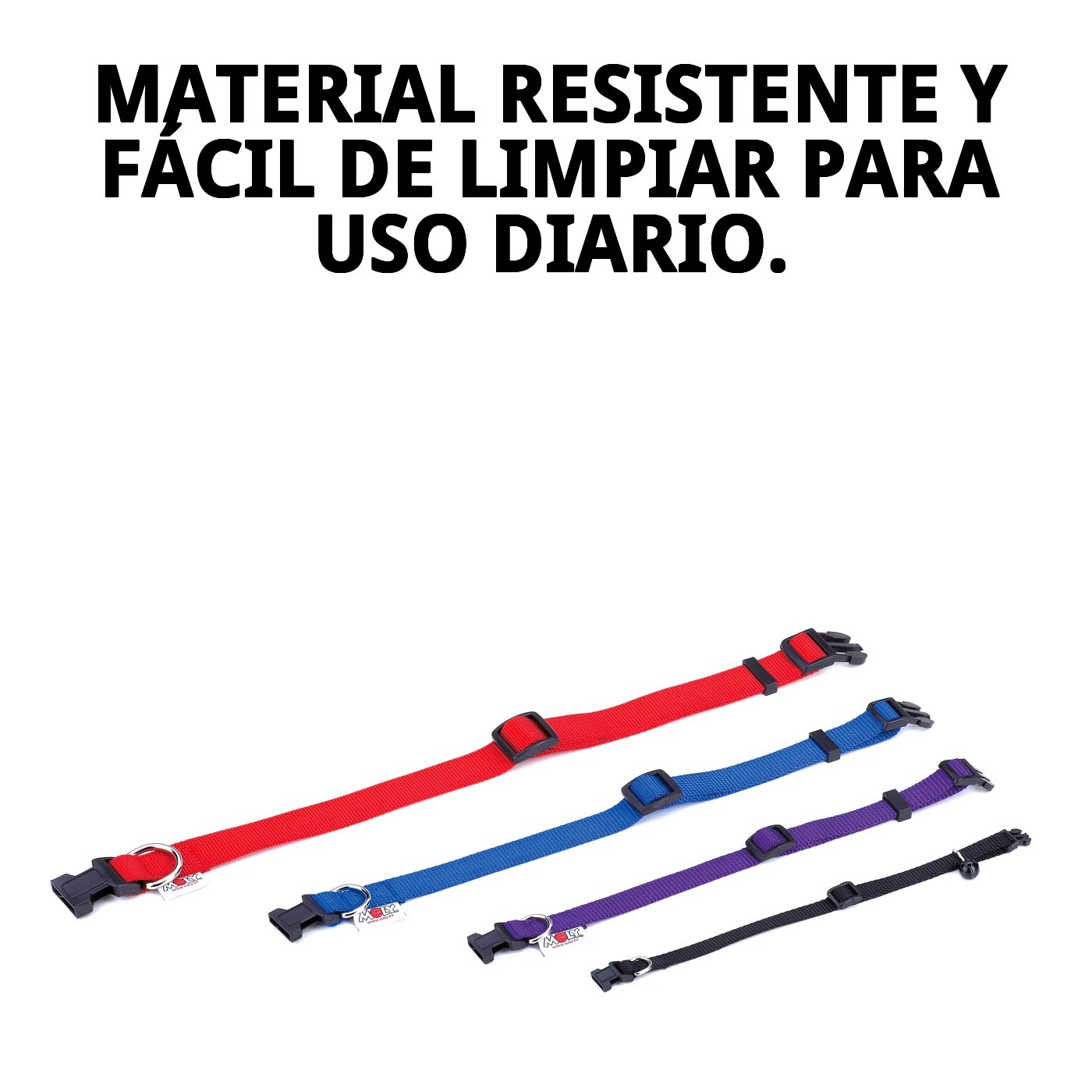 COLLAR NYLON LISO 25-40cm X 1,5cm