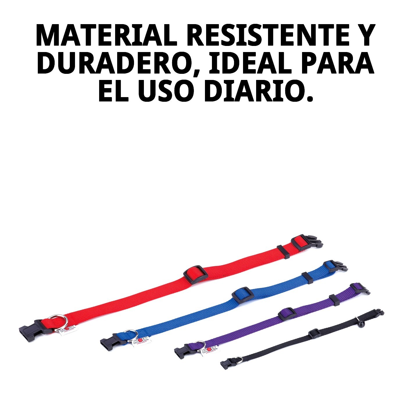 COLLAR NYLON LISO 35-55cm X 2cm