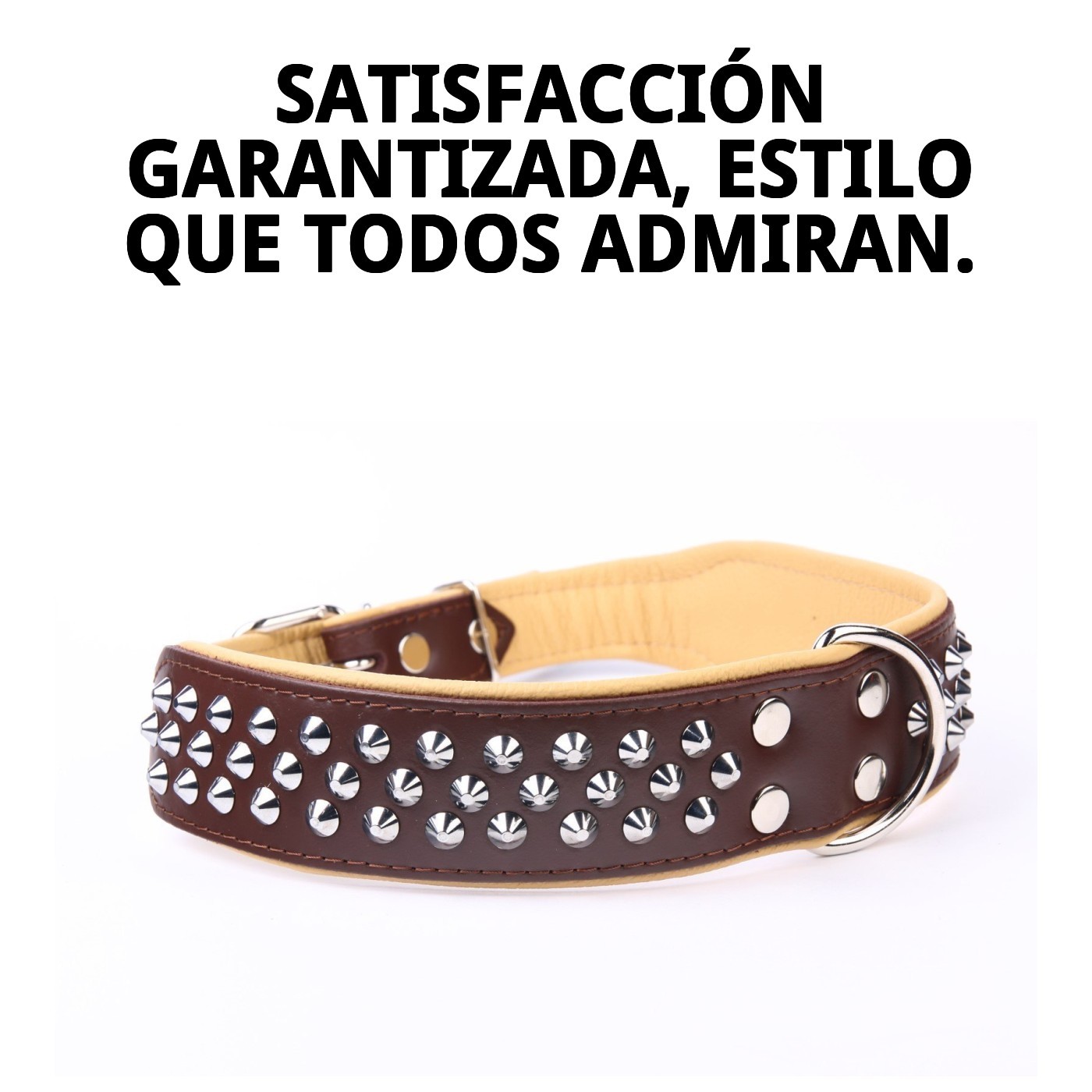 COLLAR PIEL LUXURY CLAVO 75 CM