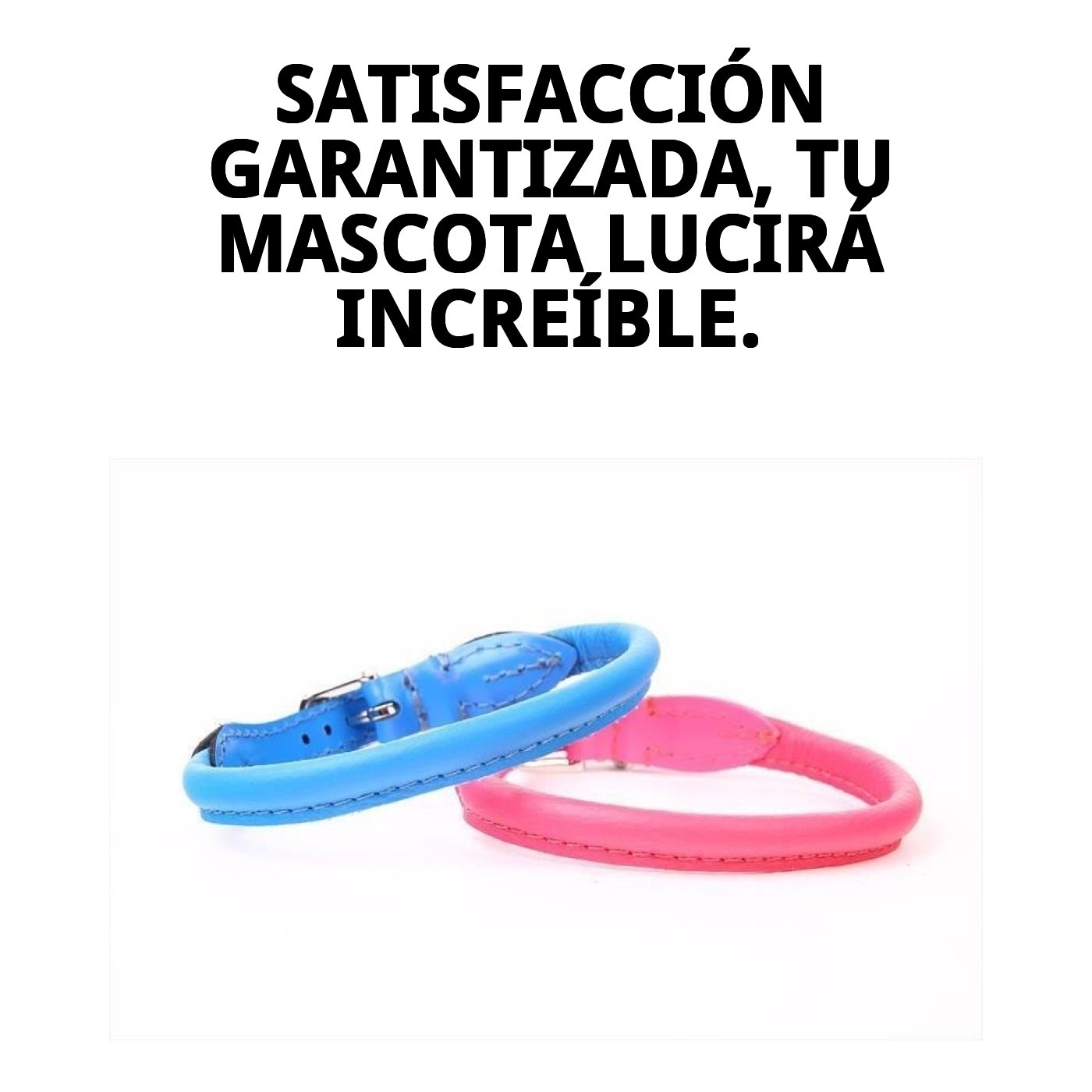 COLLAR PIEL LUXURY REDONDO 40 CM