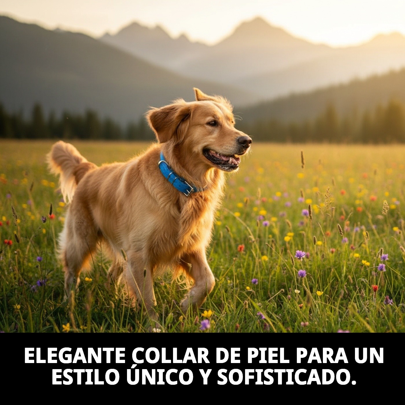 COLLAR PIEL LUXURY REDONDO 40 CM