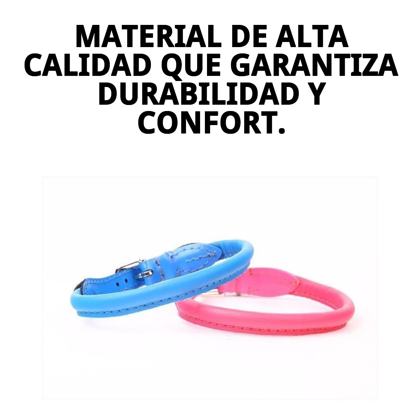 COLLAR PIEL LUXURY REDONDO 40 CM