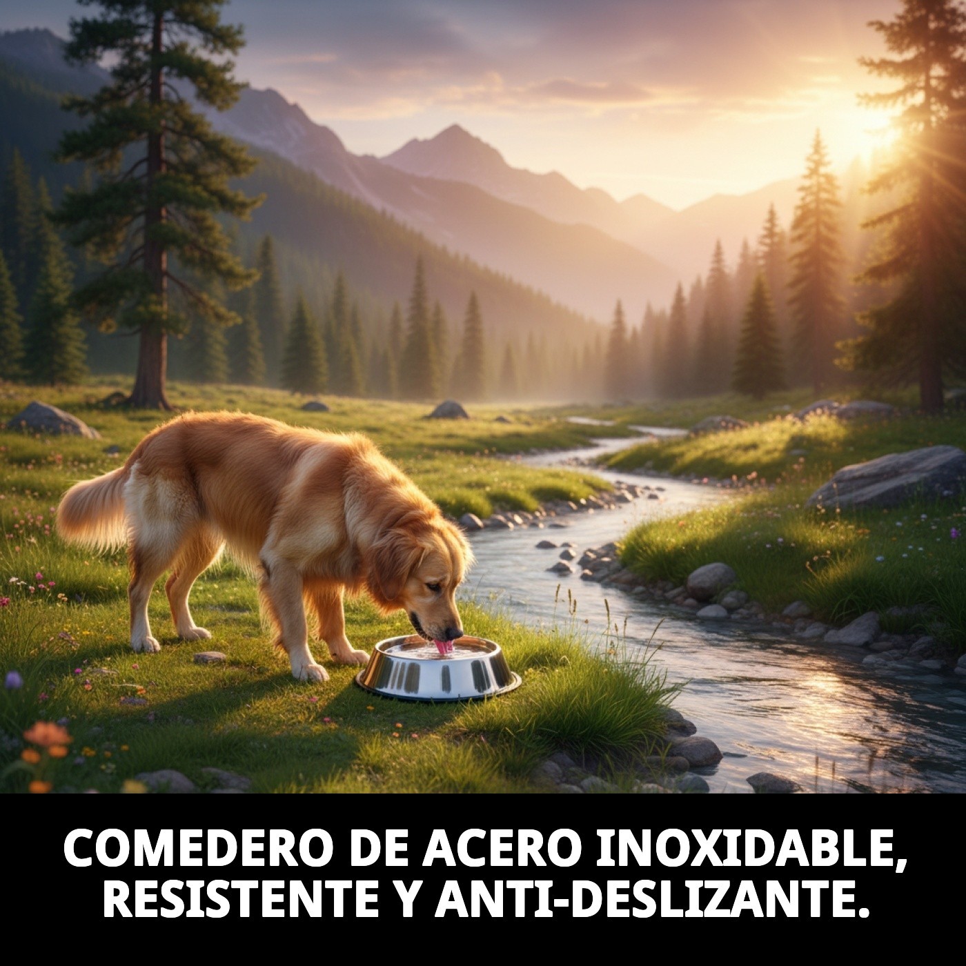 COMEDERO ACERO ANTI-DES 25cm 2,35 l