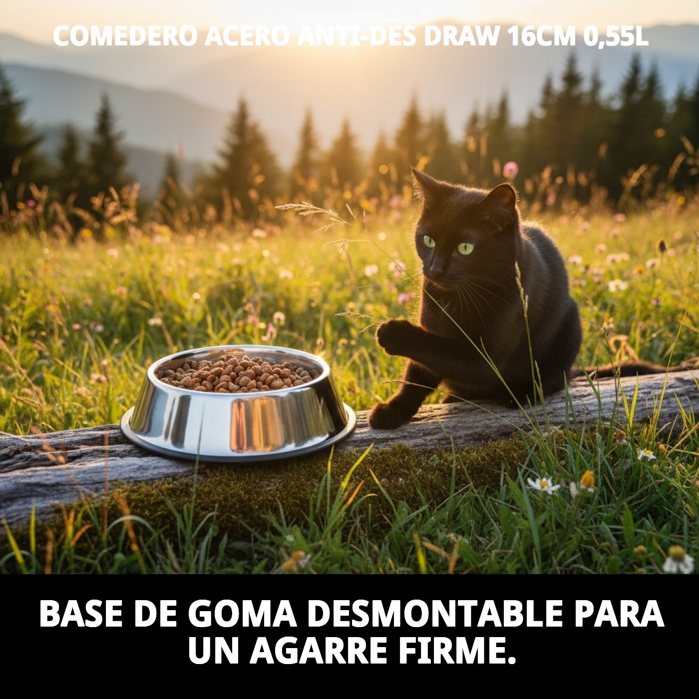 COMEDERO ACERO ANTI-DES DRAW 16CM 0,55L