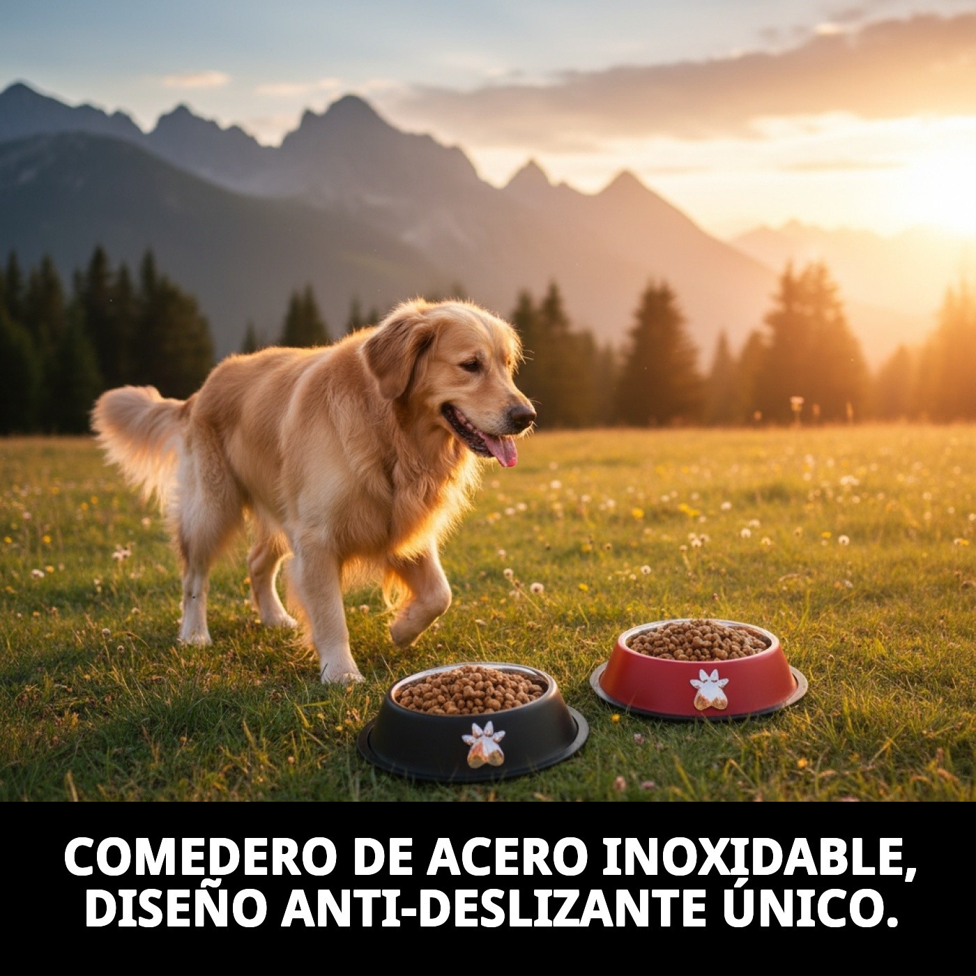 COMEDERO ACERO ANTI-DES MOTIF 22CM 1,55L