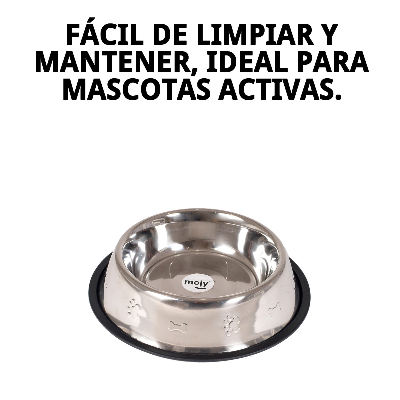 COMEDERO ACERO EXTRA C/FIG. 18 CM 0,90L