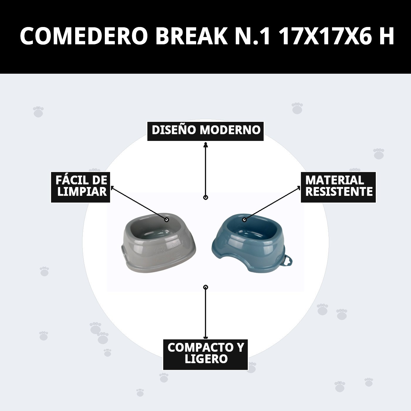 COMEDERO BREAK N.1 17X17X6 H