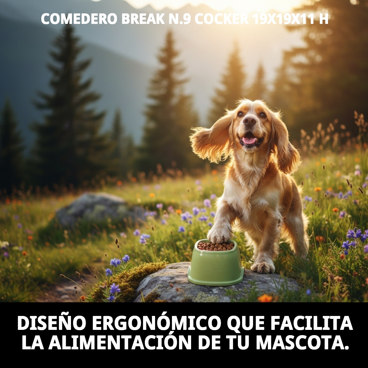 COMEDERO BREAK N.9 COCKER 19X19X11 H