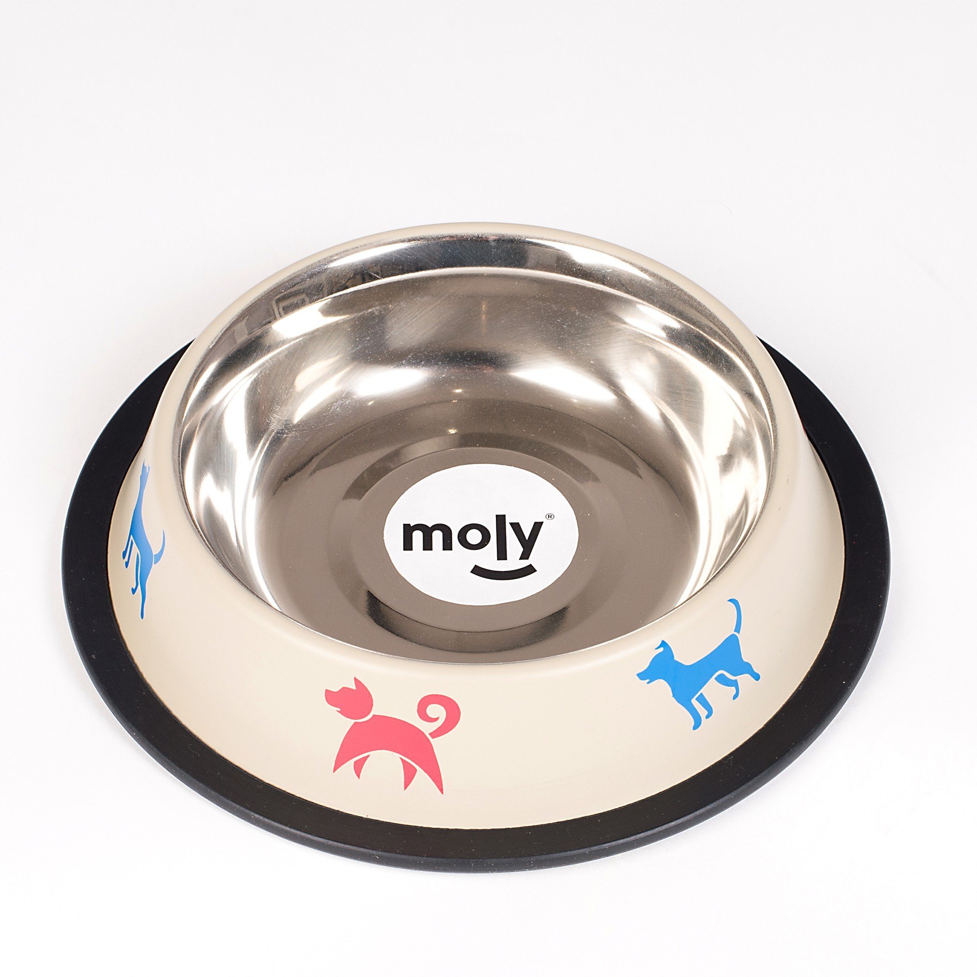 Comedero de Acero Anti-Deslizante Draw Mascot – 16 cm / 0,55 L