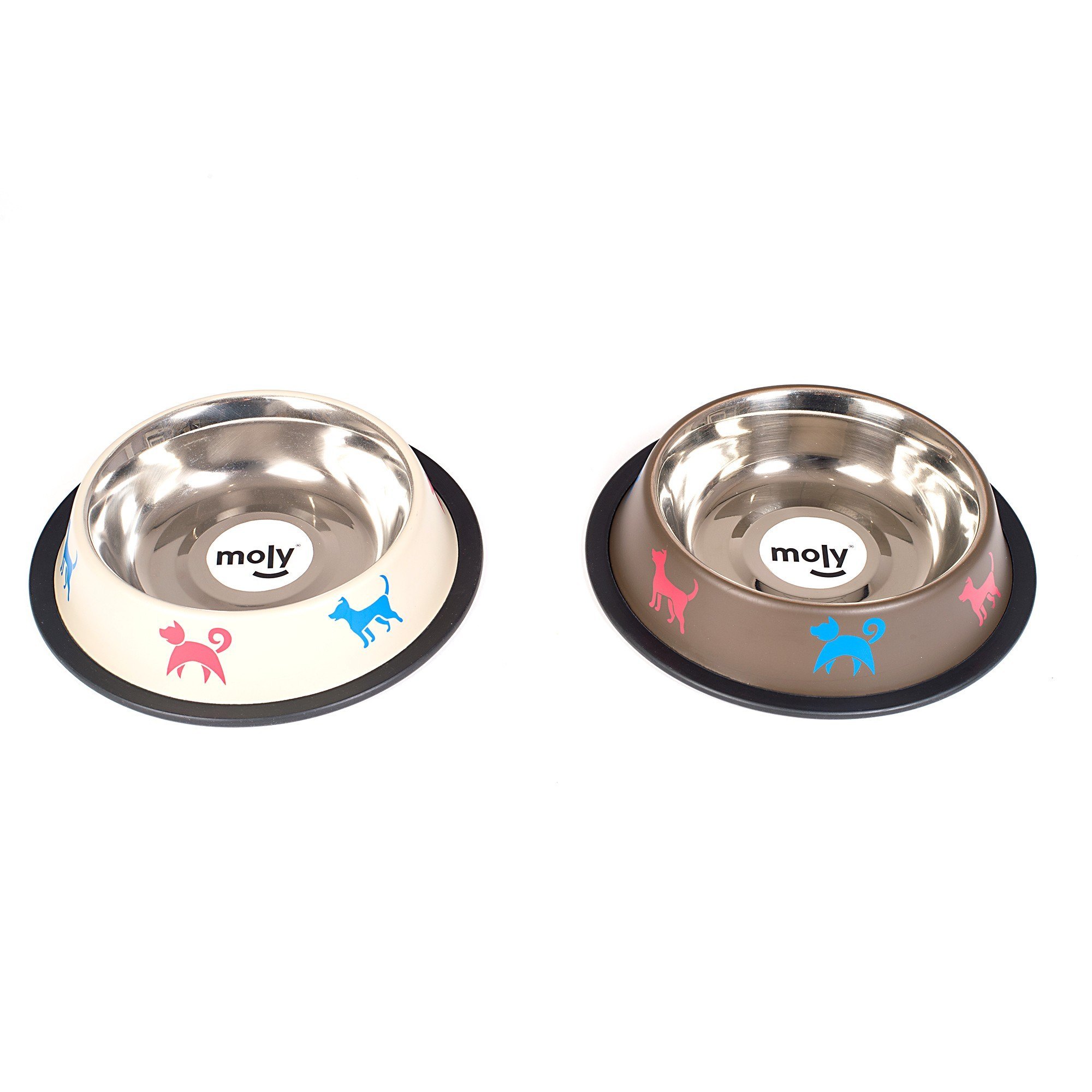 Comedero de Acero Anti-Deslizante Draw Mascot – 16 cm / 0,55 L