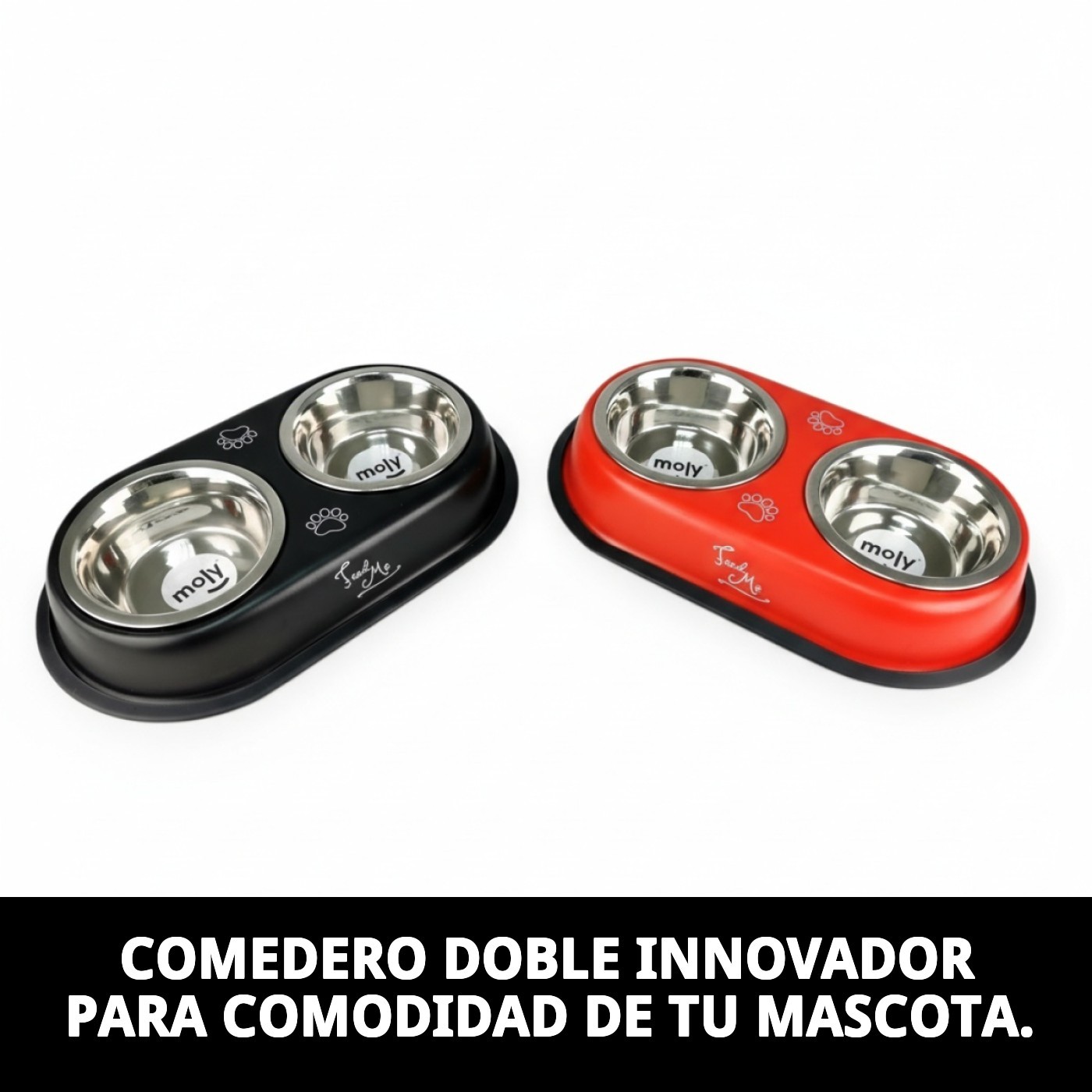 COMEDERO DOBLE DRAW 13,5CM 2X0,60L NEW