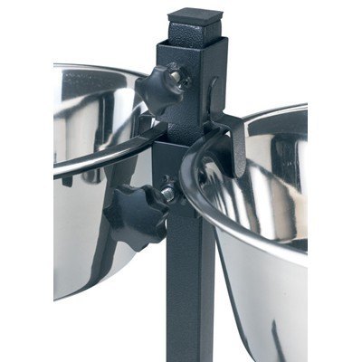 COMEDERO DOBLE REGULABLE 25cm 2 X 2,6 l