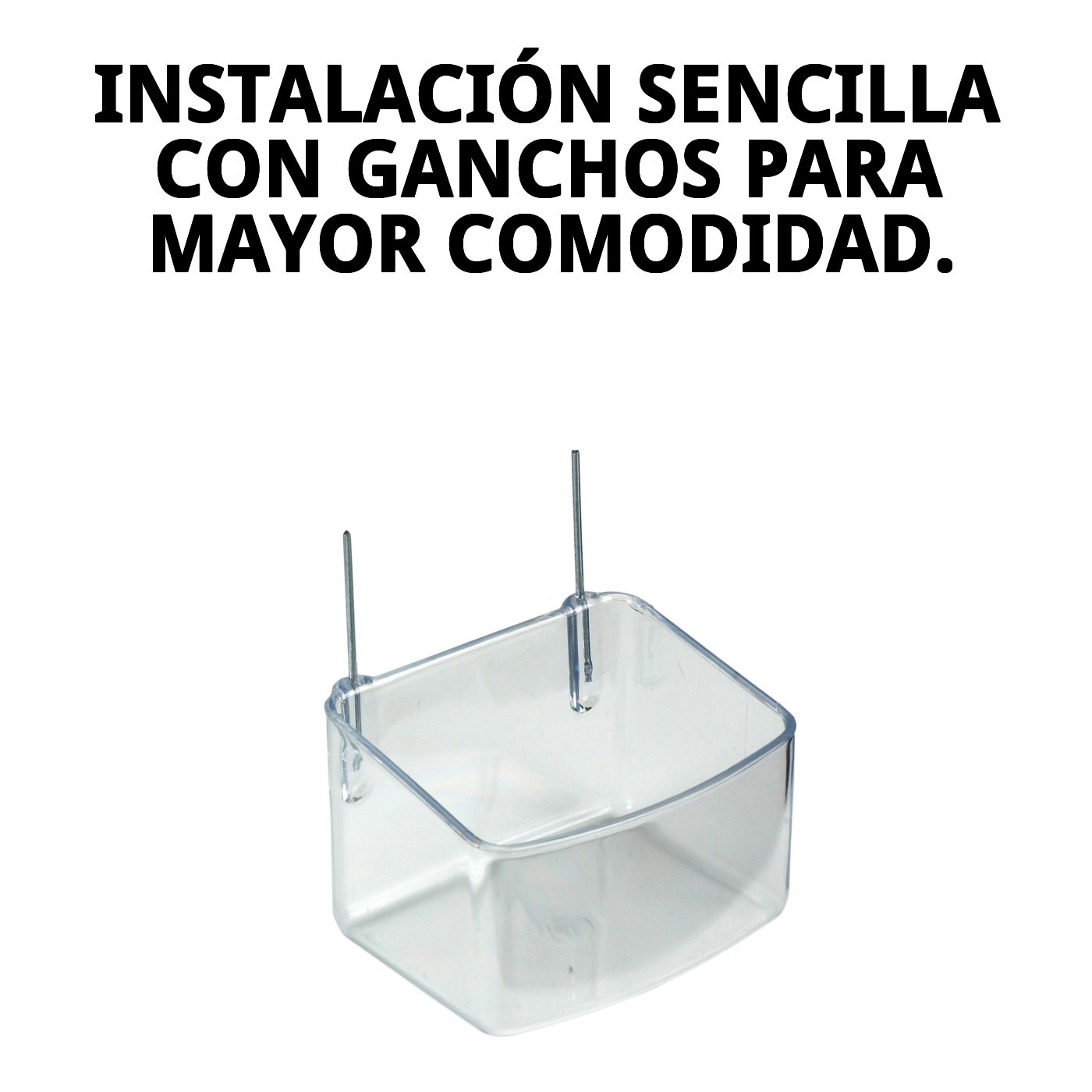 COMEDERO LORO C/GANCHOS