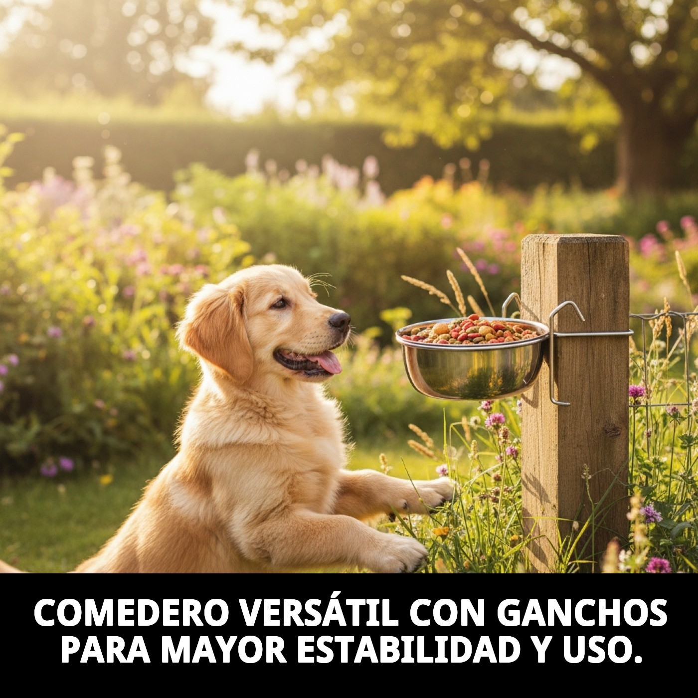 COMEDERO MULTIUSOS 9CM C/GANCHOS 0.30L