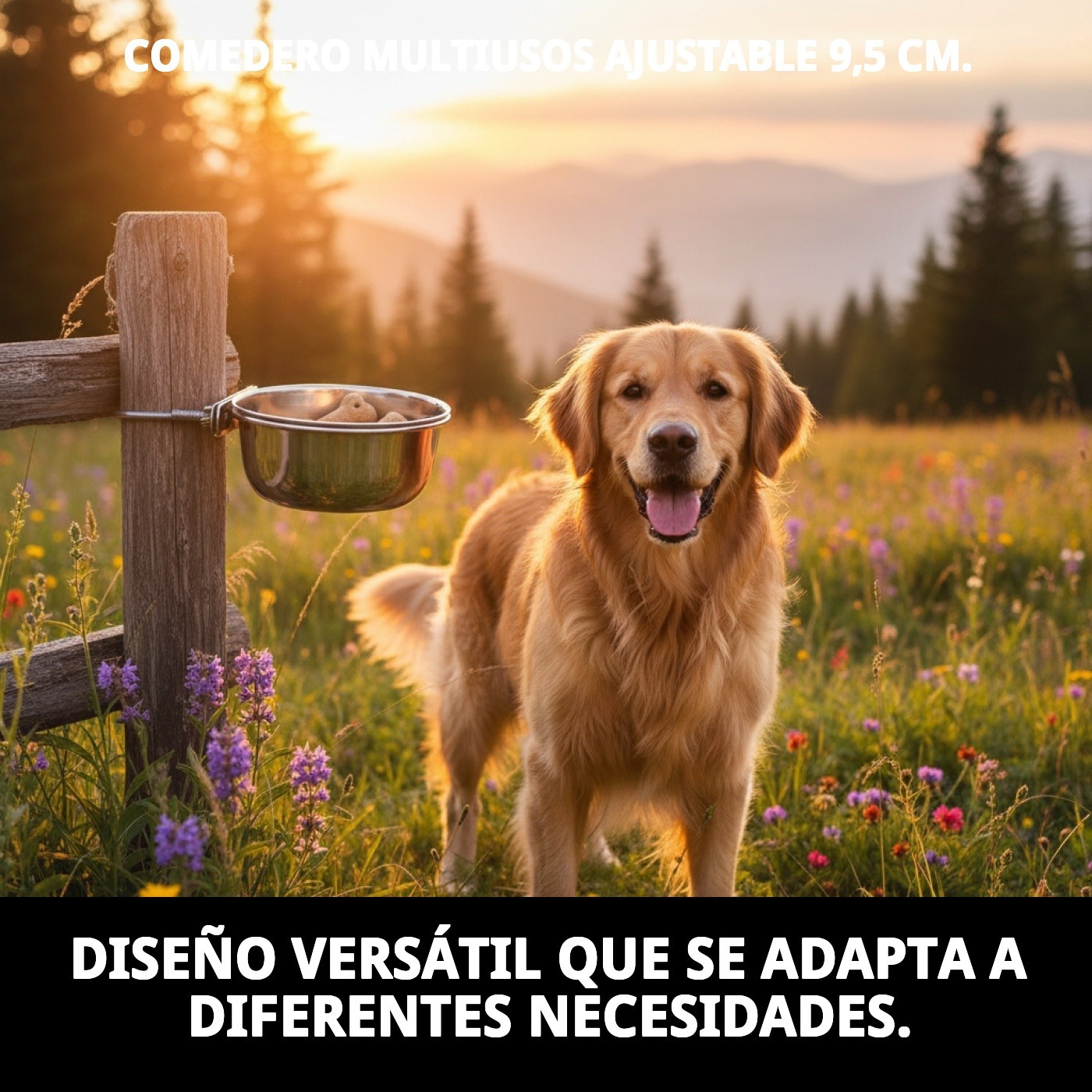 COMEDERO MULTIUSOS AJUSTABLE 9,5 CM.